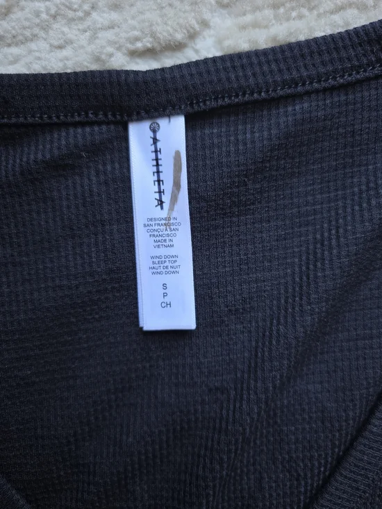 BUNDLE ATHLETA SM Henley Blk Long Sleeve With SM VENICE MOTO baby Blue Jogger - Picture 3 of 12